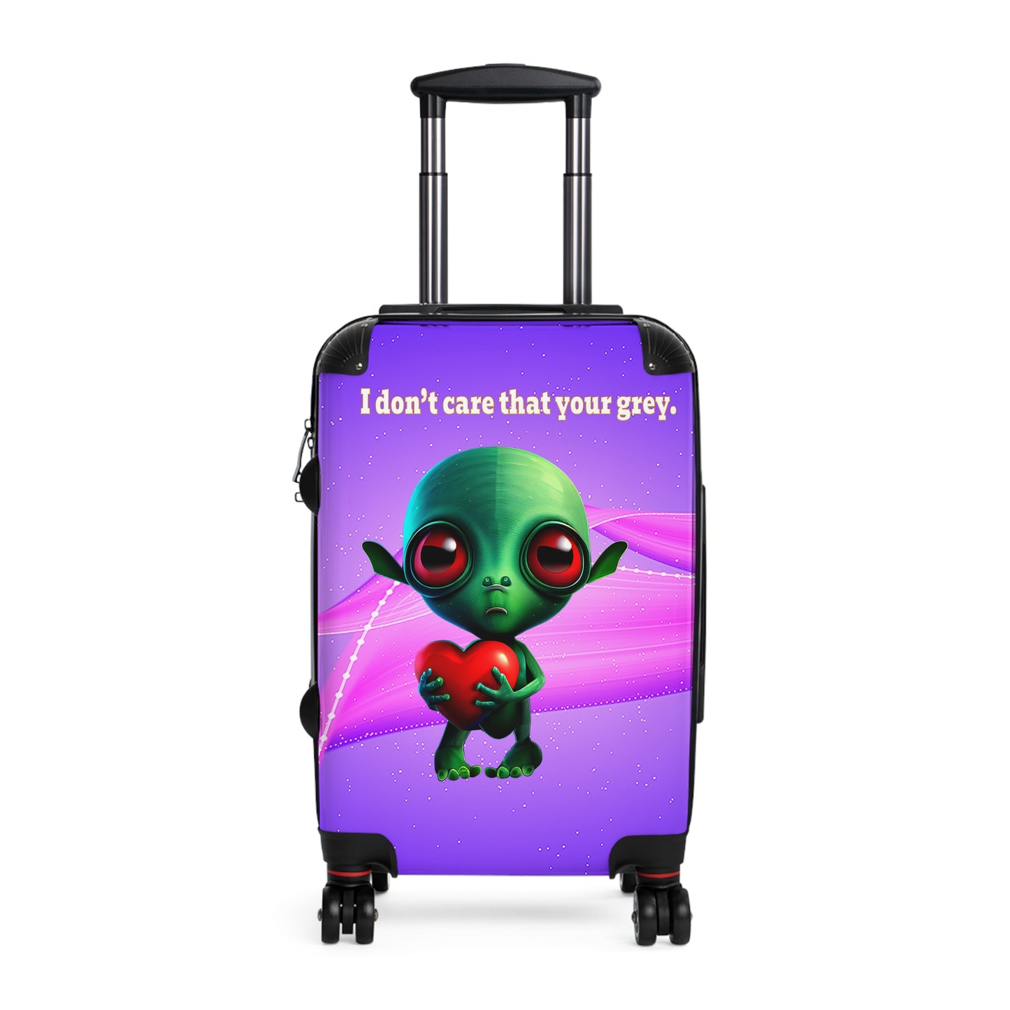 I don't care that your grey - Suitcase (purple-pink wave)