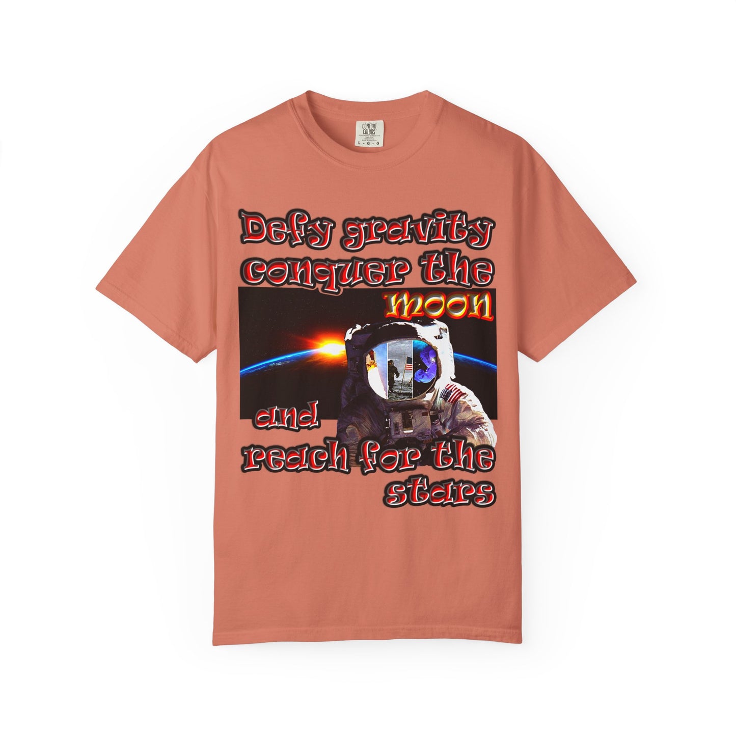 defy conquer reach - Unisex Garment-Dyed T-shirt