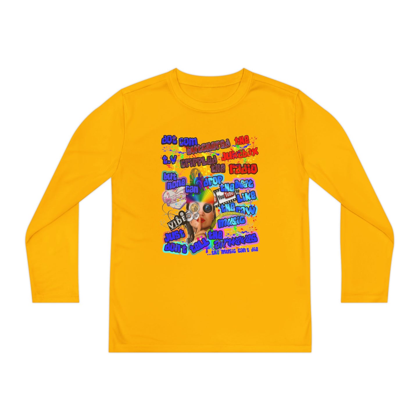drop the beat - Youth Long Sleeve Competitor Tee
