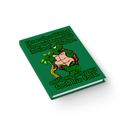 turtle race - journal-lined (dark green)