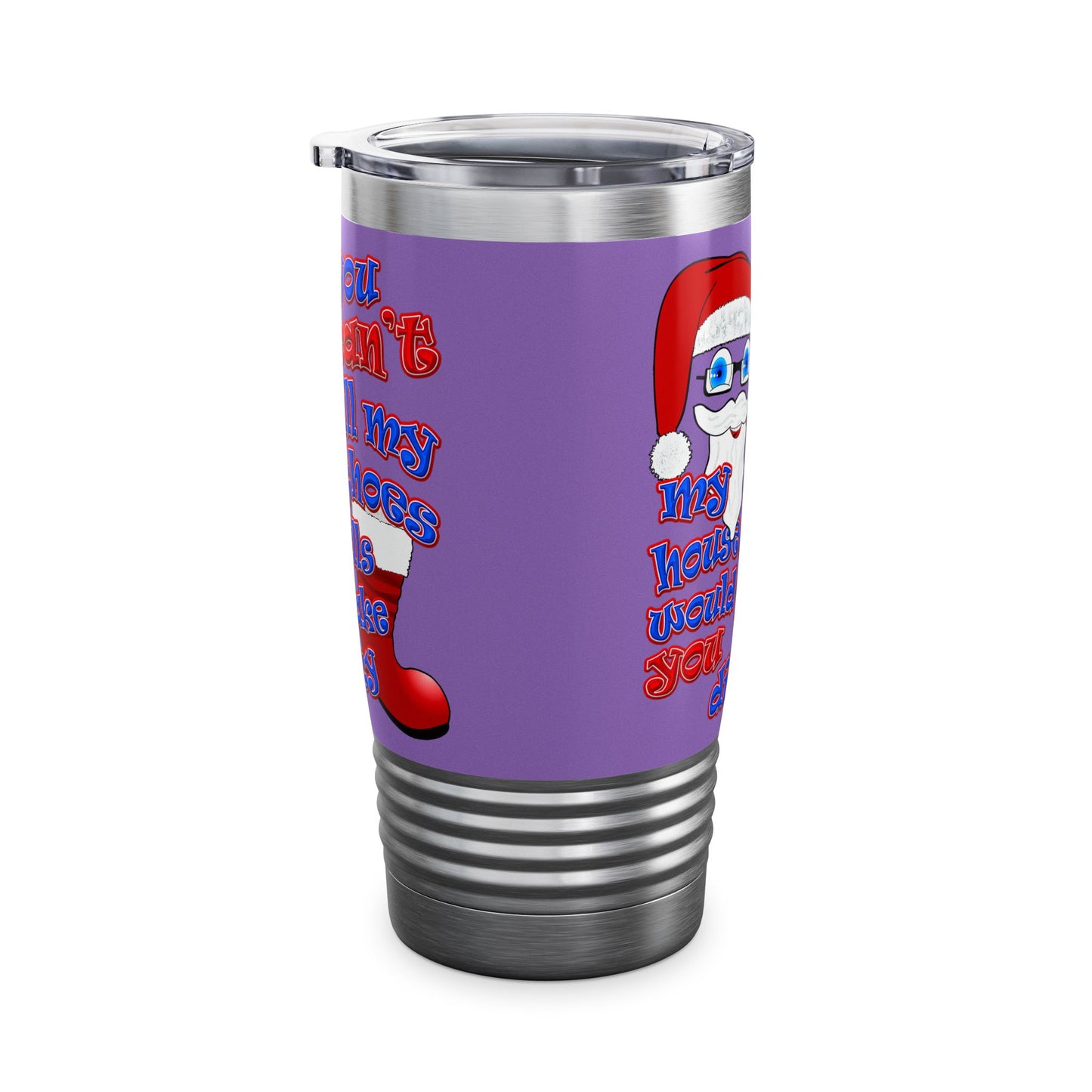 santa's shoes - Ringneck Tumbler, 20oz (light purple)
