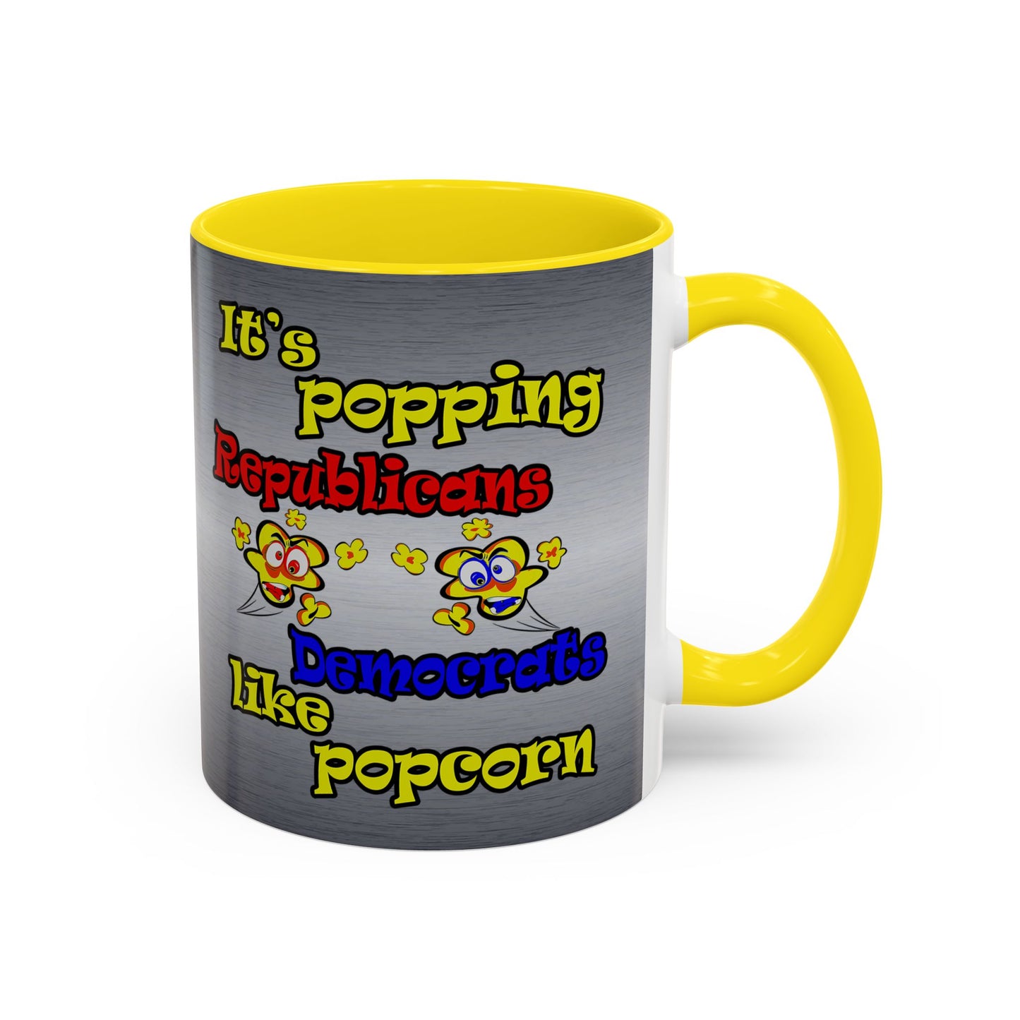 popping like popcorn - Accent Mug (brushed nickel)