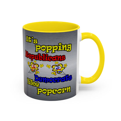 popping like popcorn - Accent Mug (brushed nickel)