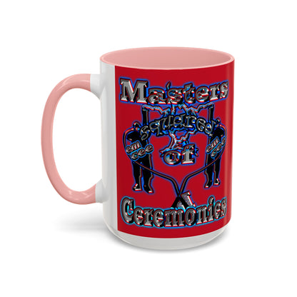 em cee squared - Accent Mug (dark red)