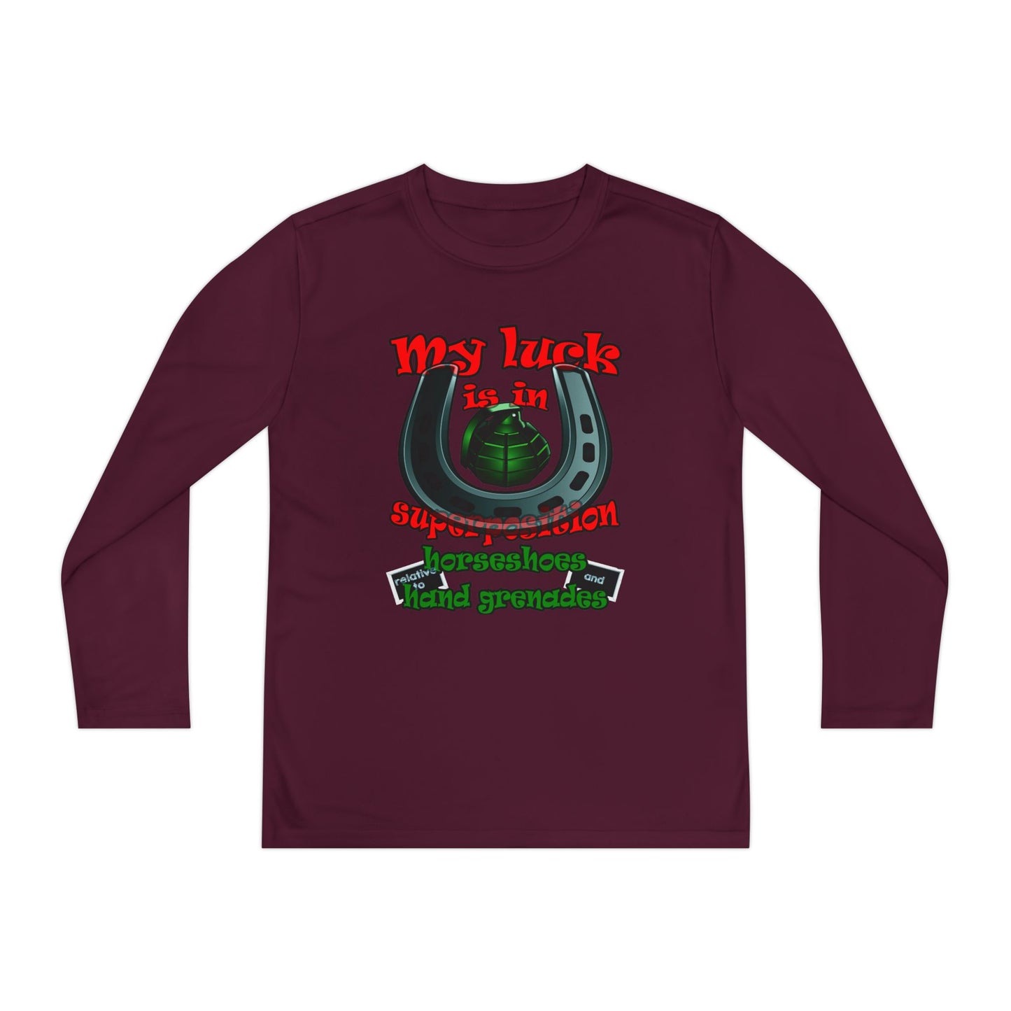 my luck - Youth Long Sleeve Competitor Tee
