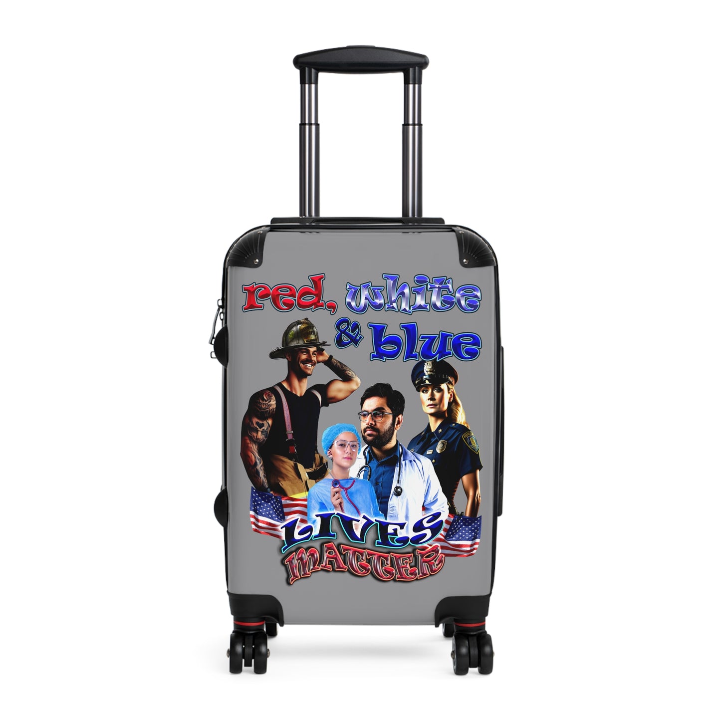 rw&b lives matter - Suitcase (grey)