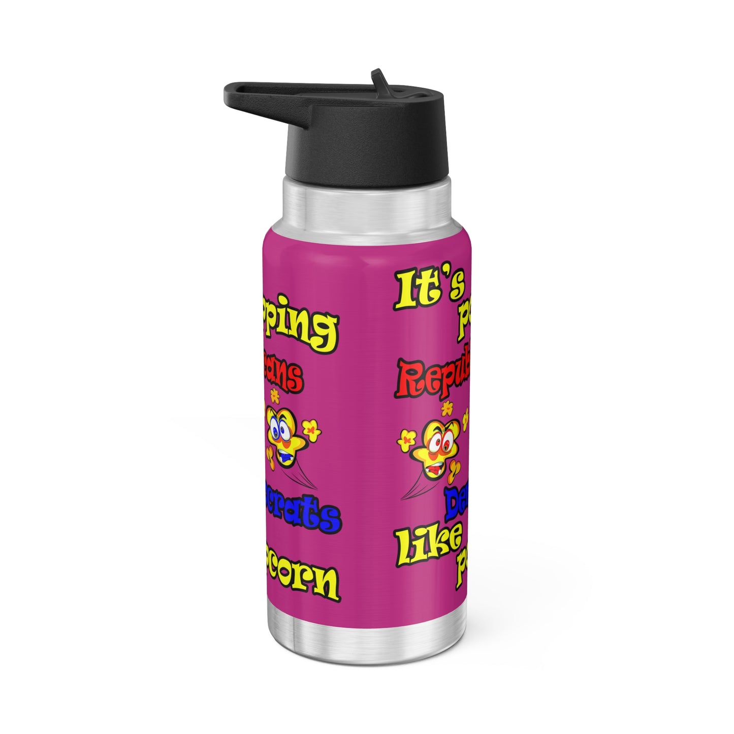 popping like popcorn - Gator Tumbler, 32oz (pink)
