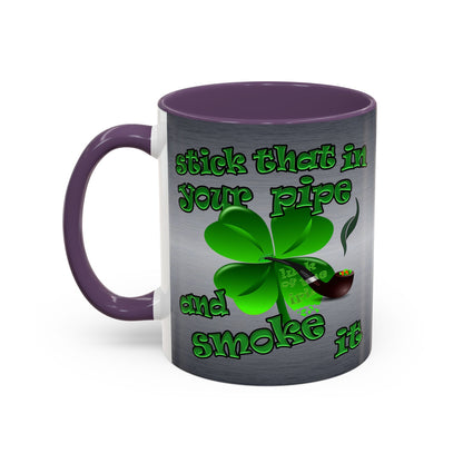 celtics logo - Accent Mug (brushed nickel)