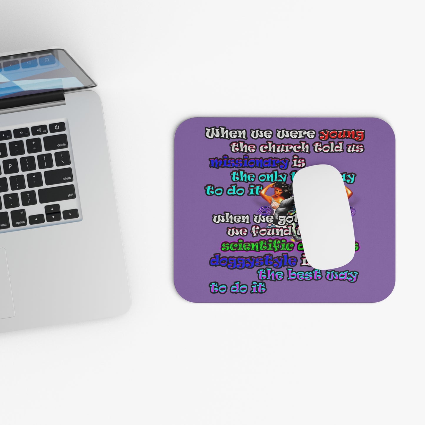doggystyle - Mouse Pad (Rectangle) (light purple)