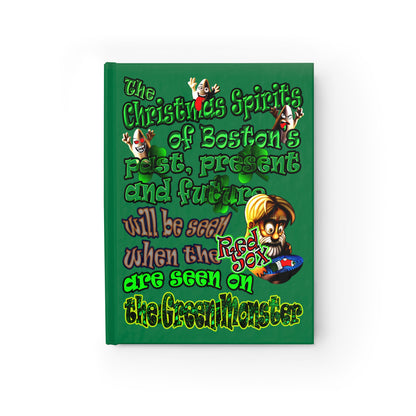 christmas spirits of boston - journal-lined (dark green)