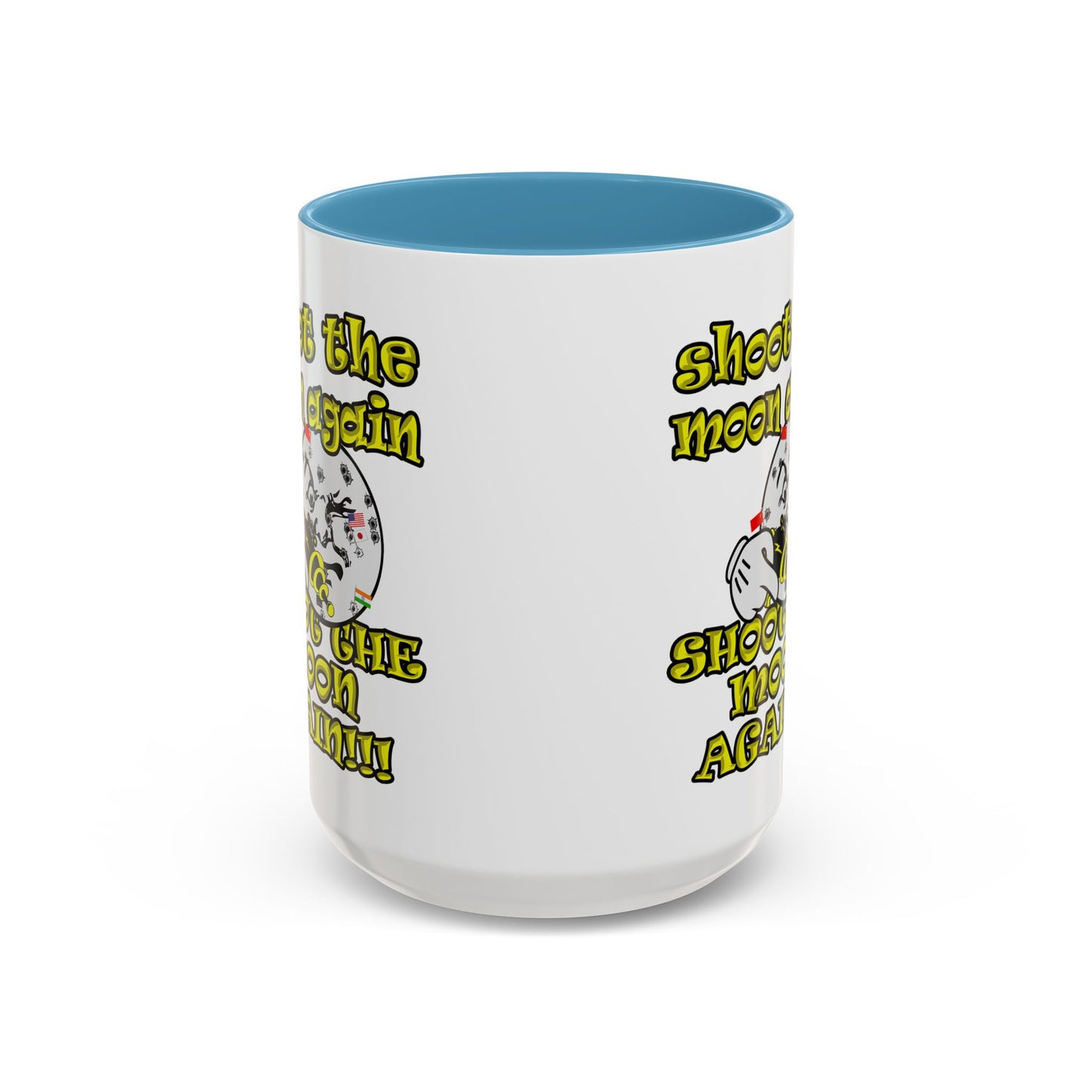 shoot the moon again - Accent Mug (white)