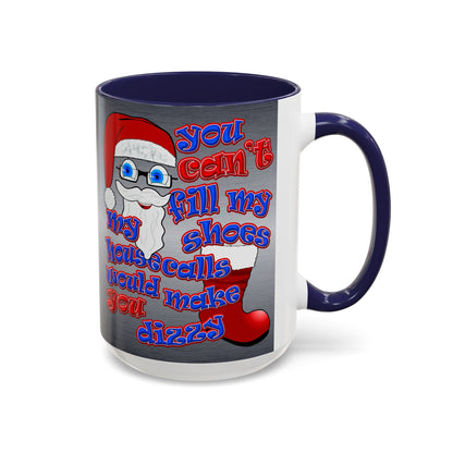 santa's shoes - Accent Mug (brushed nickel)