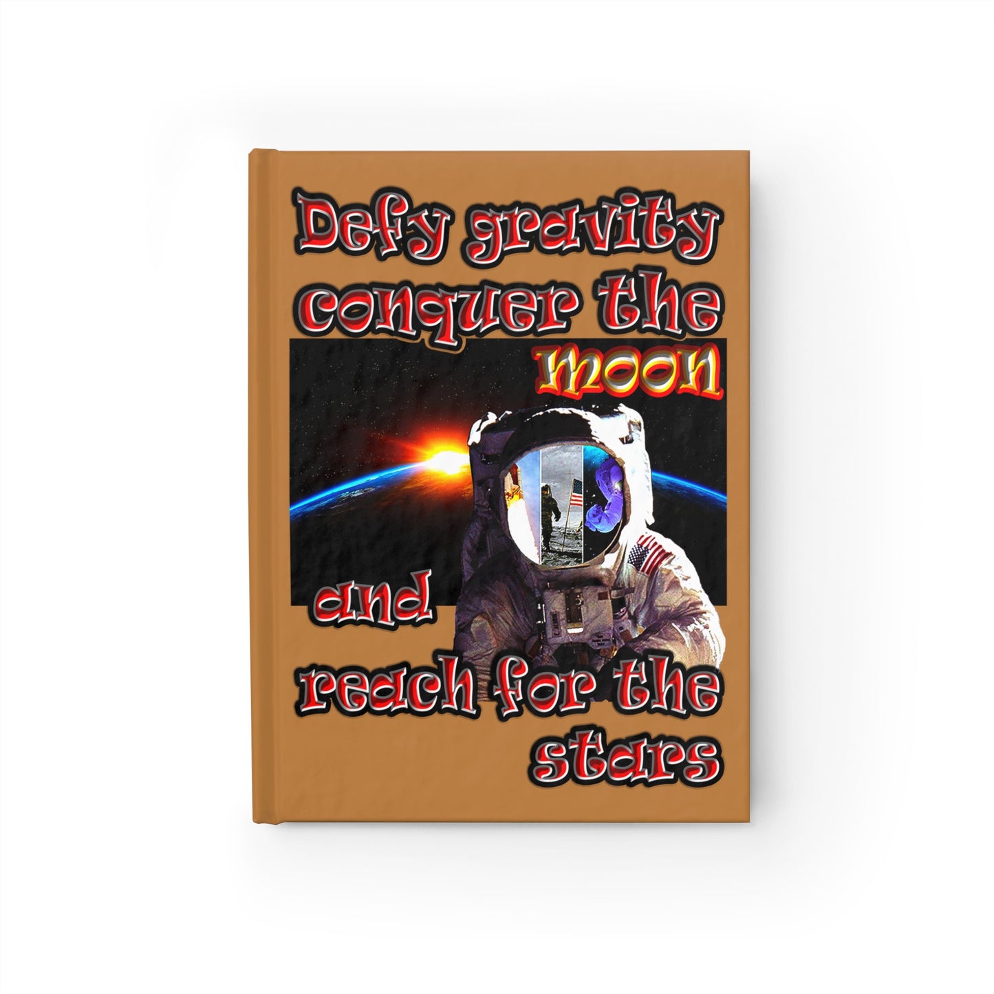 defy conquer reach - journal-blank (light brown)