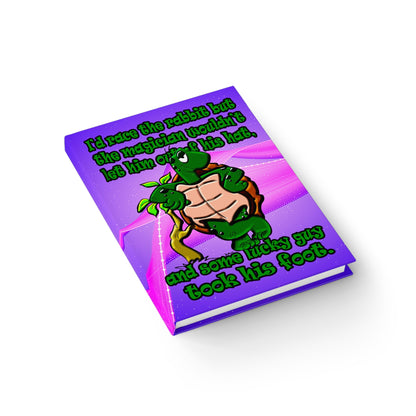 turtle race - journal-blank (purple-pink wave)