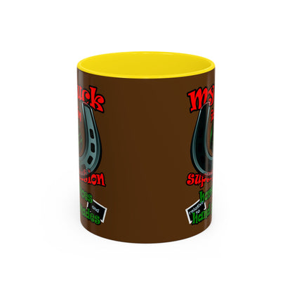 my luck - Accent Mug (brown)