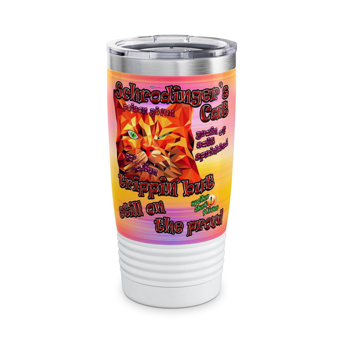schrodinger's cat - Ringneck Tumbler, 20oz (color blur)