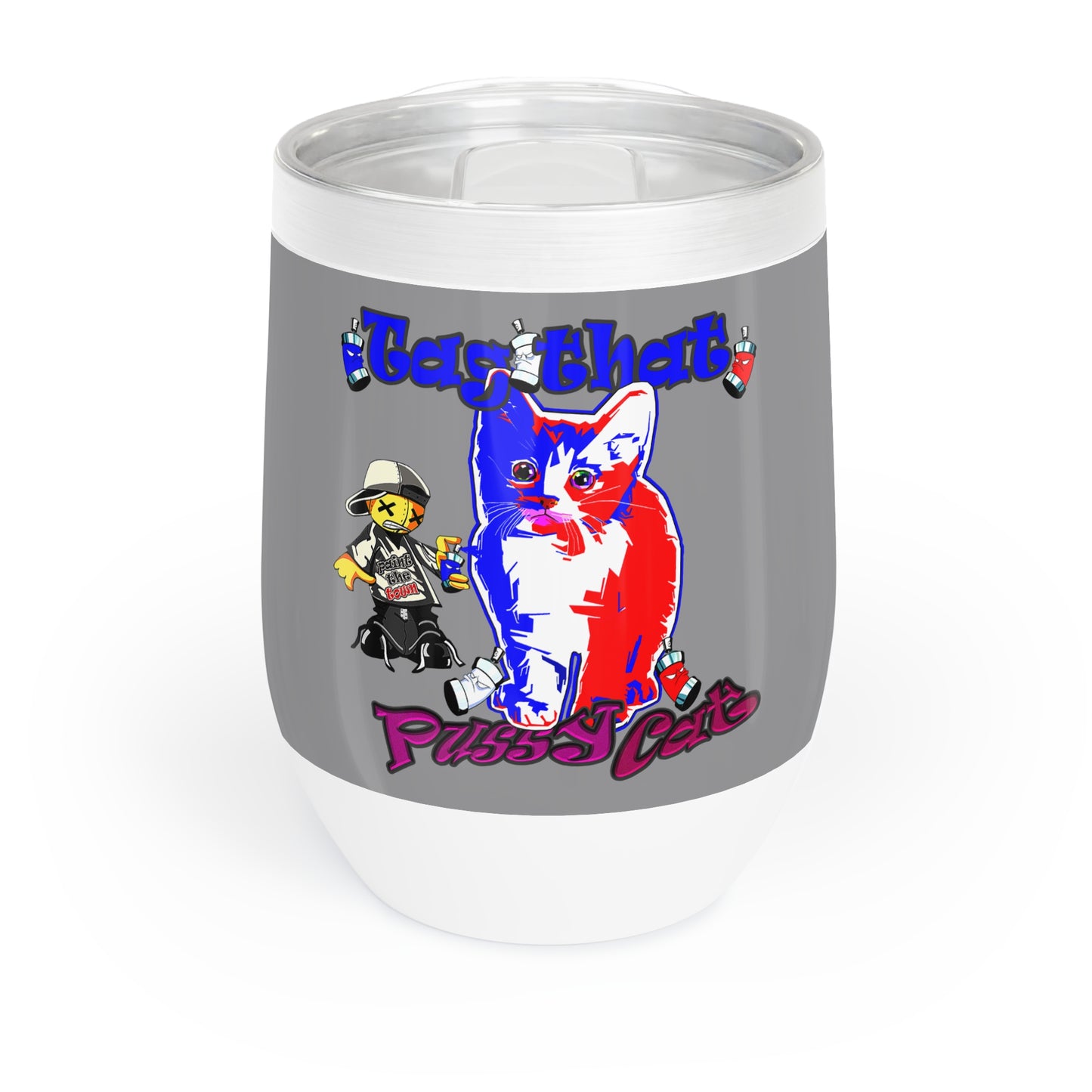 tag that - Chill Wine Tumbler (grey)