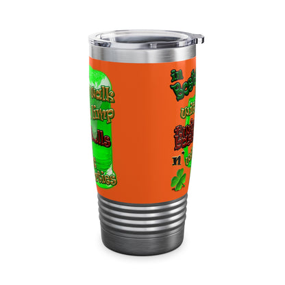celtics logo - Ringneck Tumbler, 20oz (orange)
