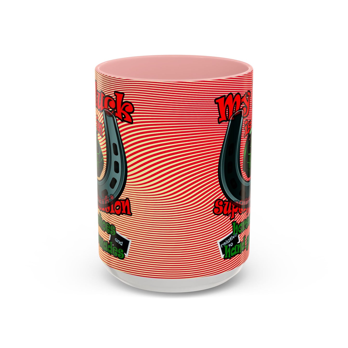 my luck - Accent Mug (yellow-orange wave)