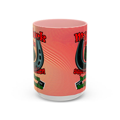 my luck - Accent Mug (yellow-orange wave)