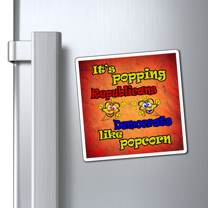 popping like popcorn - Magnets - (burnt orange)