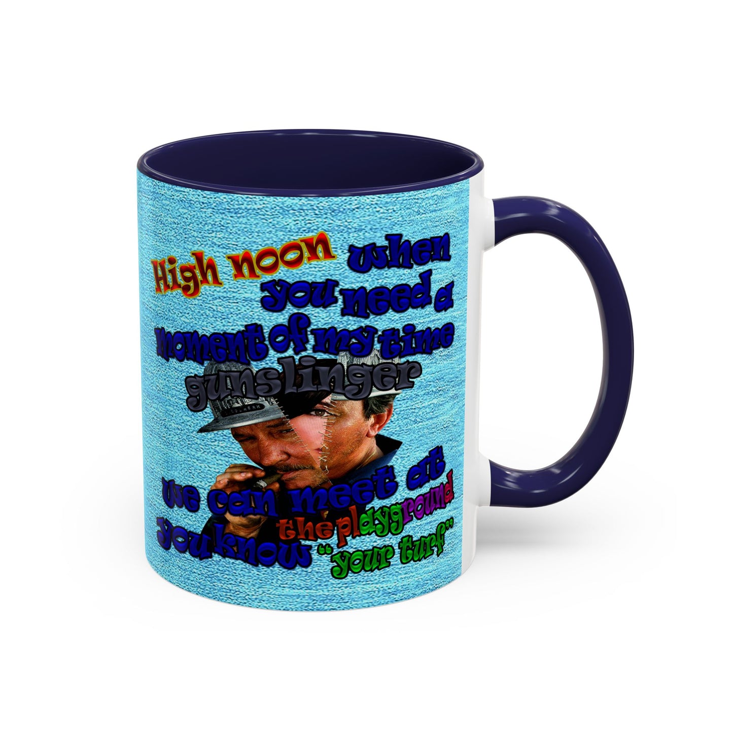 high noon - Accent Mug (faded blue)