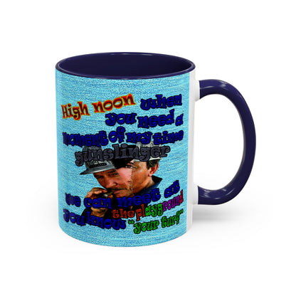 high noon - Accent Mug (faded blue)