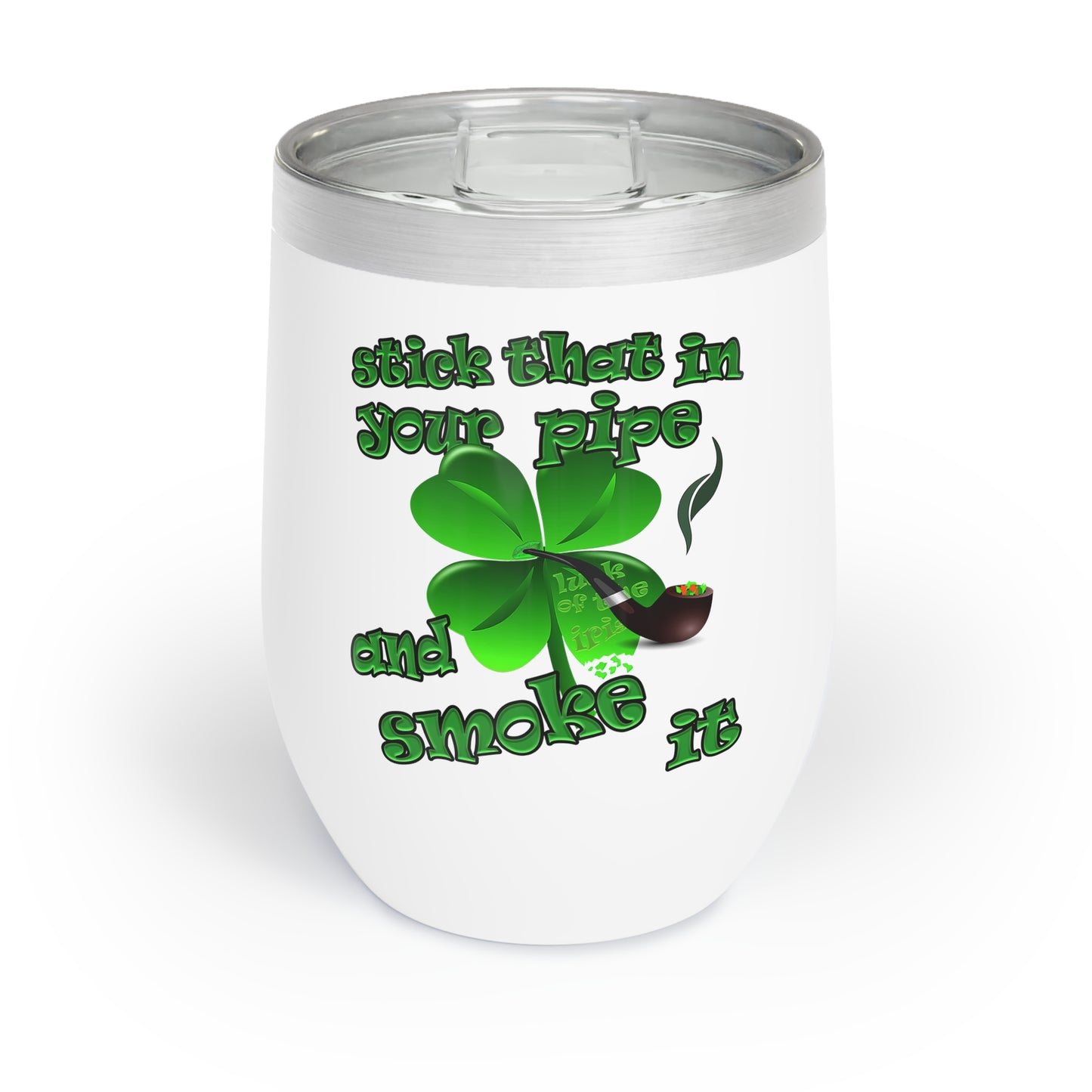 celtics logo - Chill Wine Tumbler