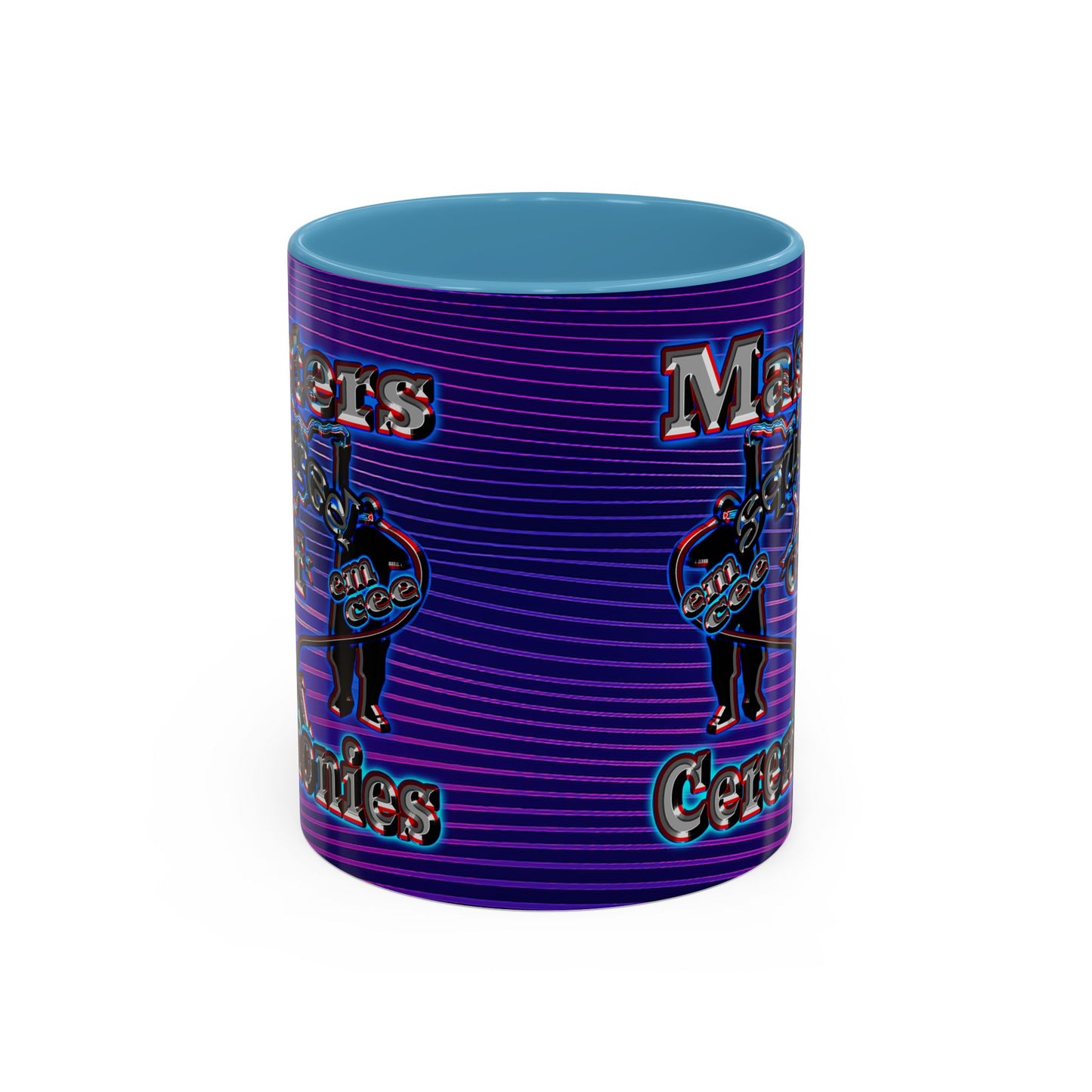 em cee squared - Accent Mug (purple wave)