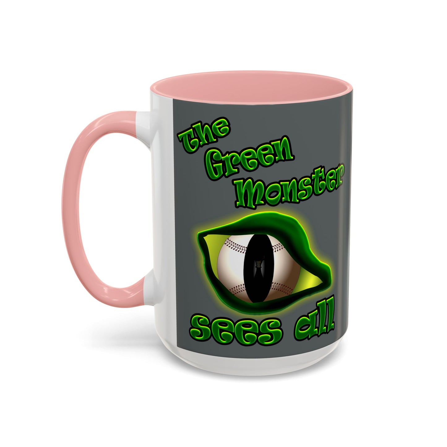 green monster - Accent Mug (dark grey)