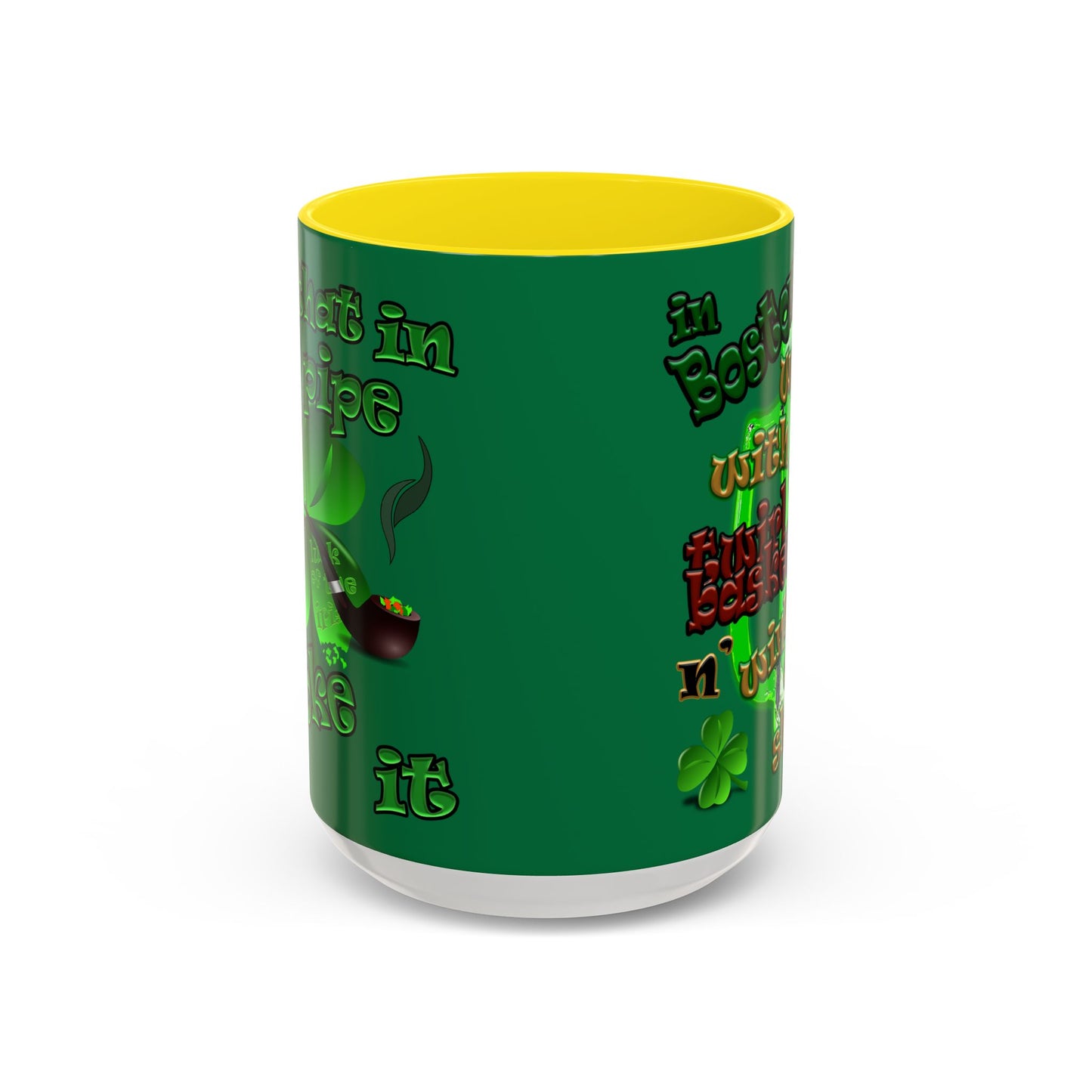 celtics logo - Accent Mug (dark green)