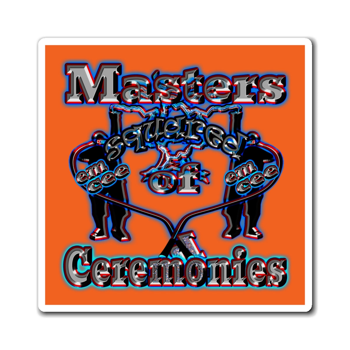 em cee squared - Magnets - (orange)