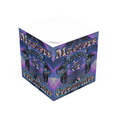em cee squared - note cube (grey-pink wave)