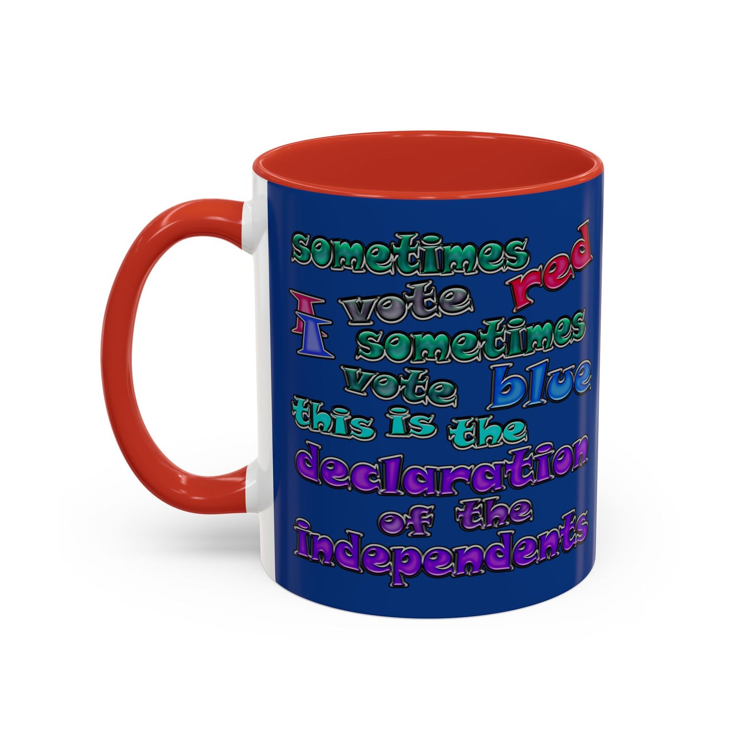 declaration of the independents - Accent Mug (dark blue)