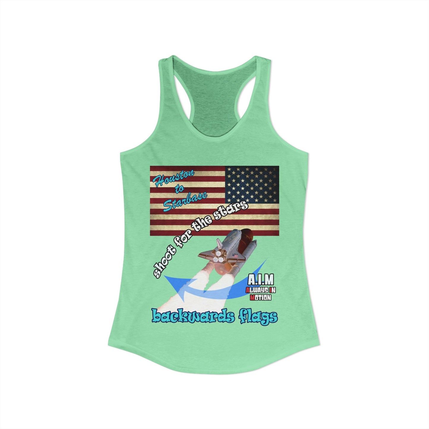 shoot for the stars - Women's Ideal Racerback Tank