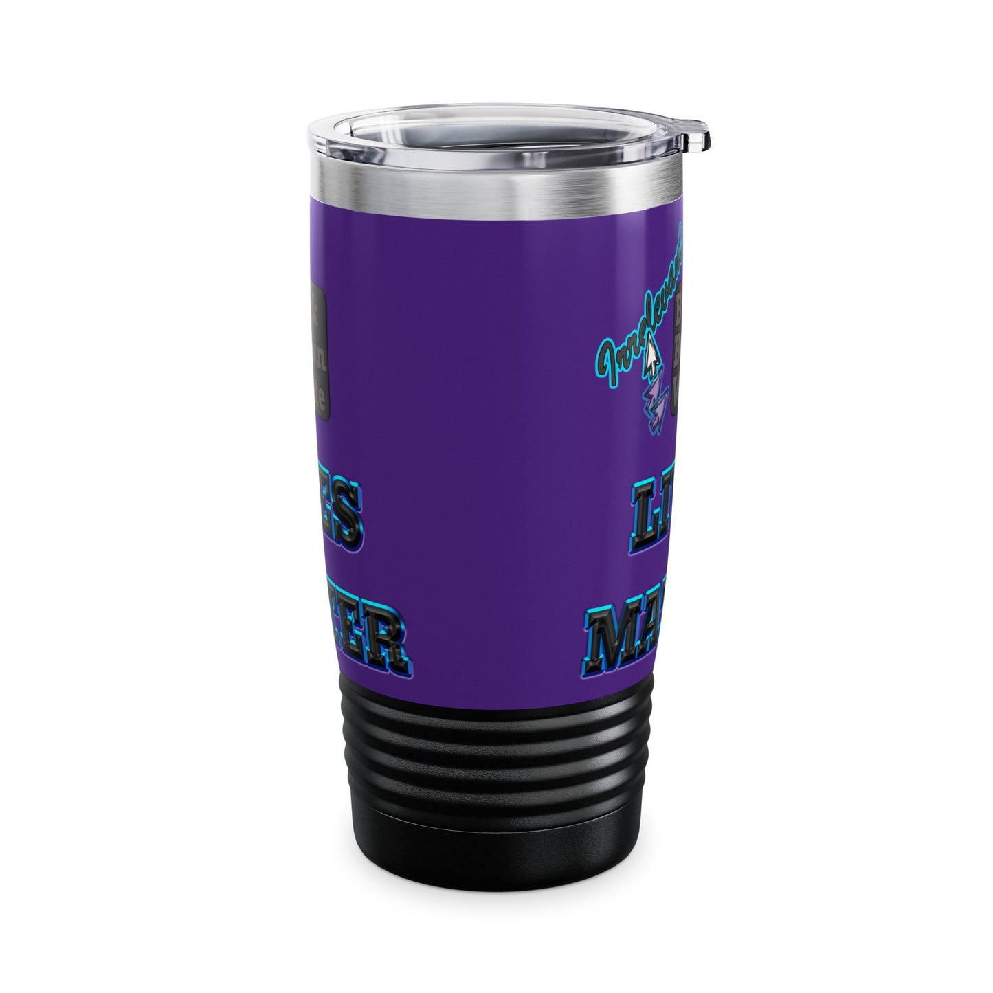 irrelevant - Ringneck Tumbler, 20oz (purple)