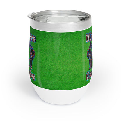 em cee squared - Chill Wine Tumbler (green turf)