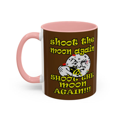 shoot the moon again - Accent Mug (brown)
