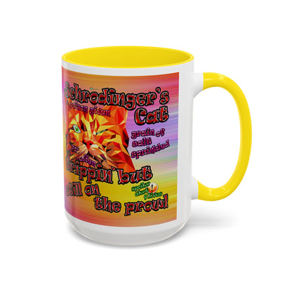 schrodinger's cat - Accent Mug (color blur)