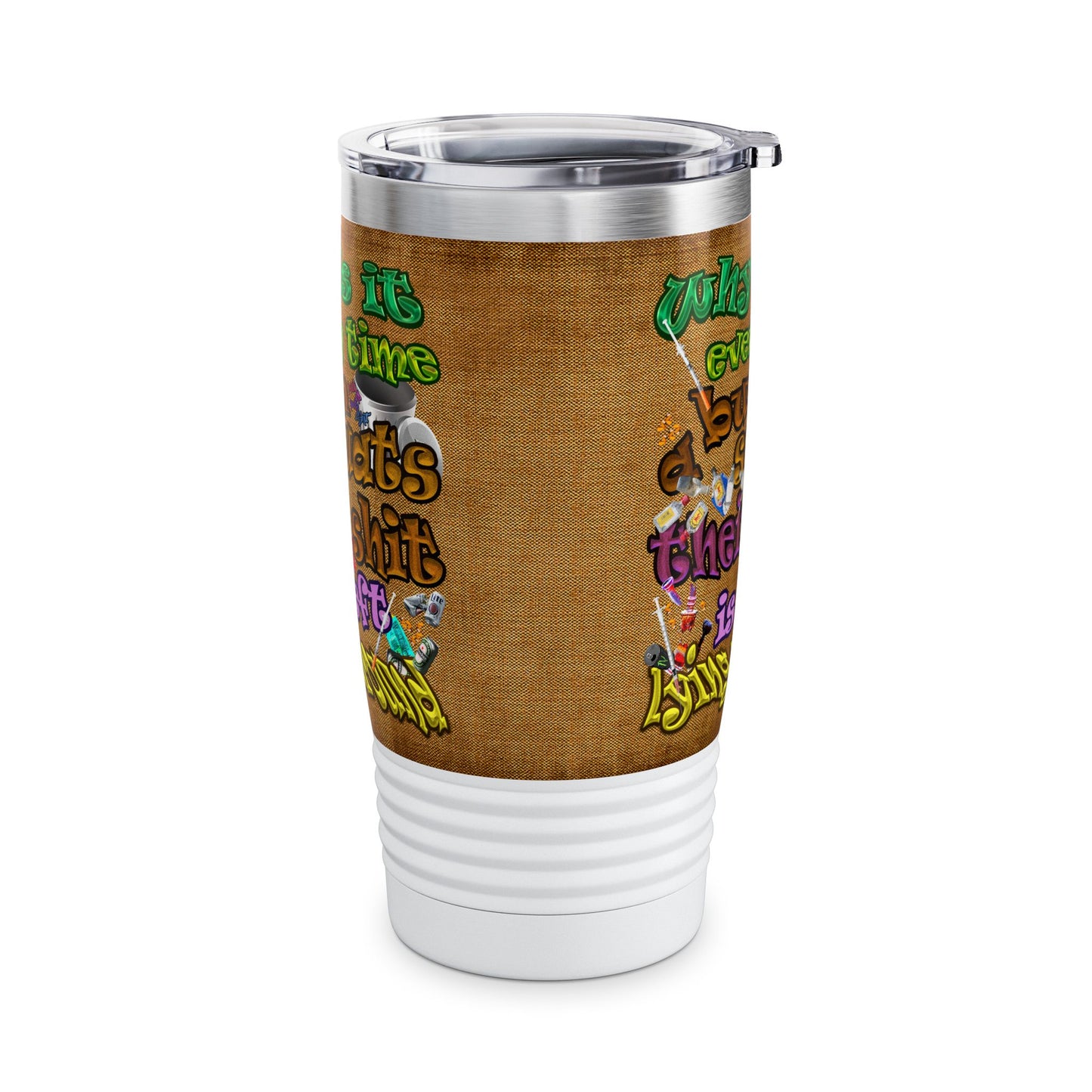 the bum's shit - Ringneck Tumbler, 20oz (brown papyrus)