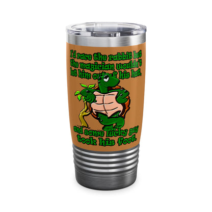turtle race - Ringneck Tumbler, 20oz (light brown)