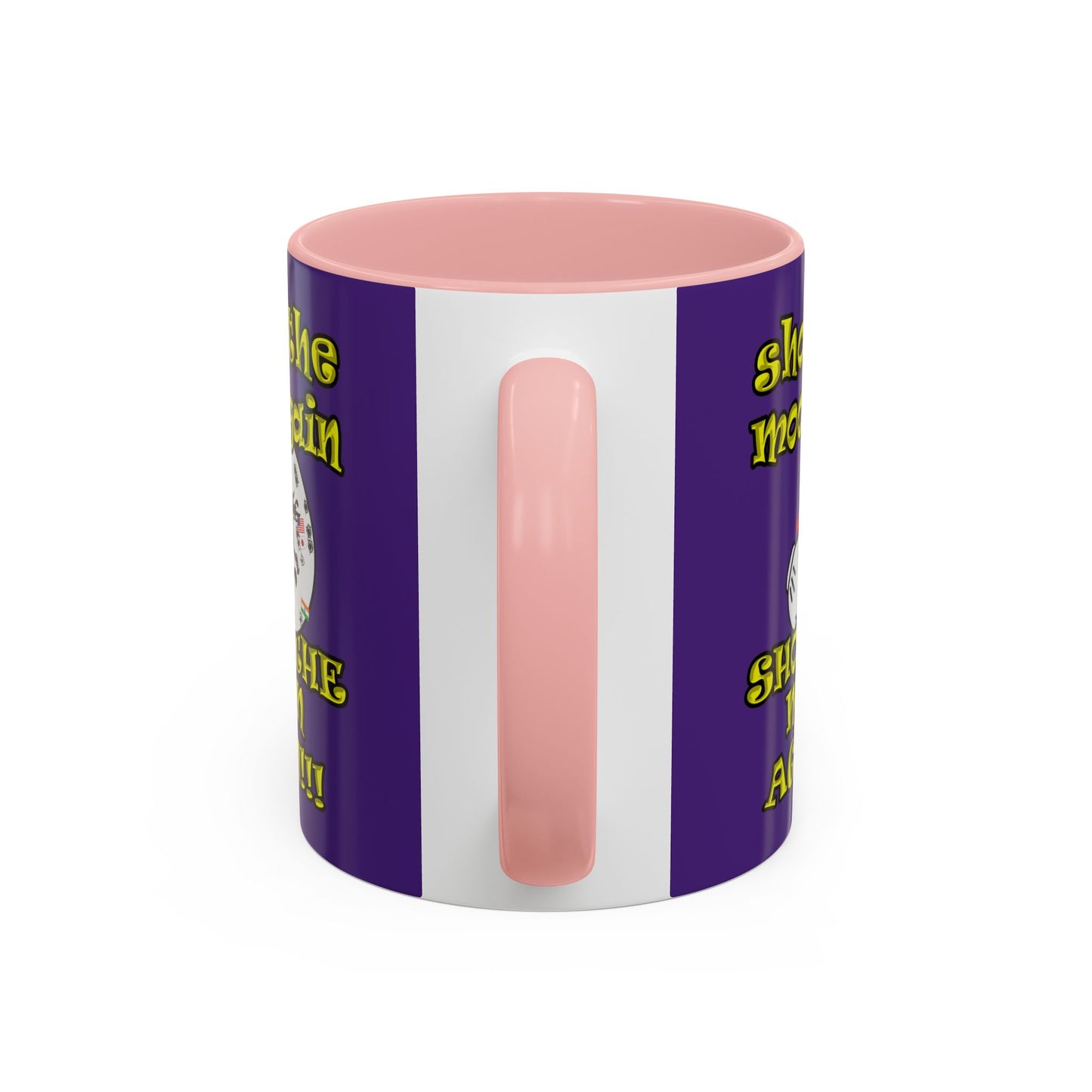 shoot the moon again - Accent Mug (purple)