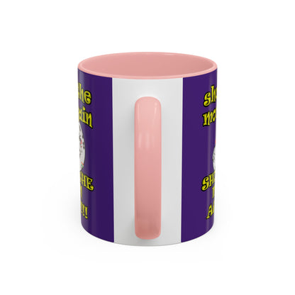 shoot the moon again - Accent Mug (purple)