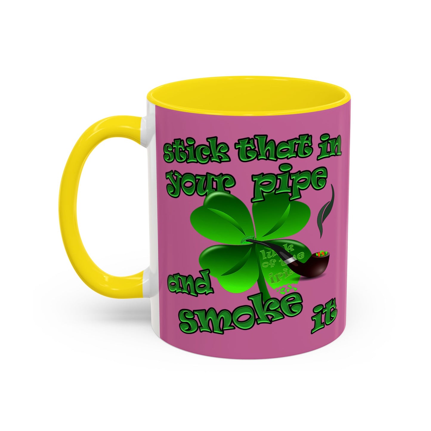 celtics logo - Accent Mug (light pink)