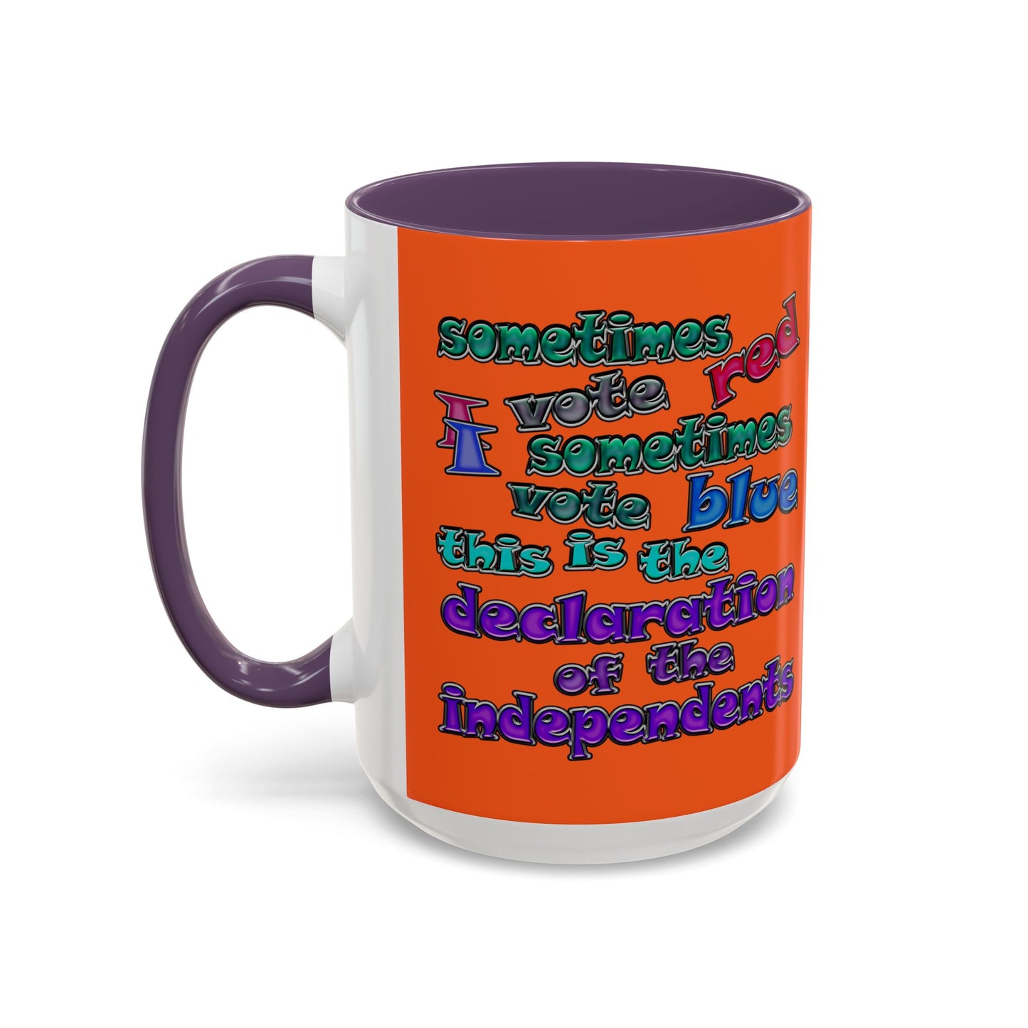declaration of the independents - Accent Mug (orange)