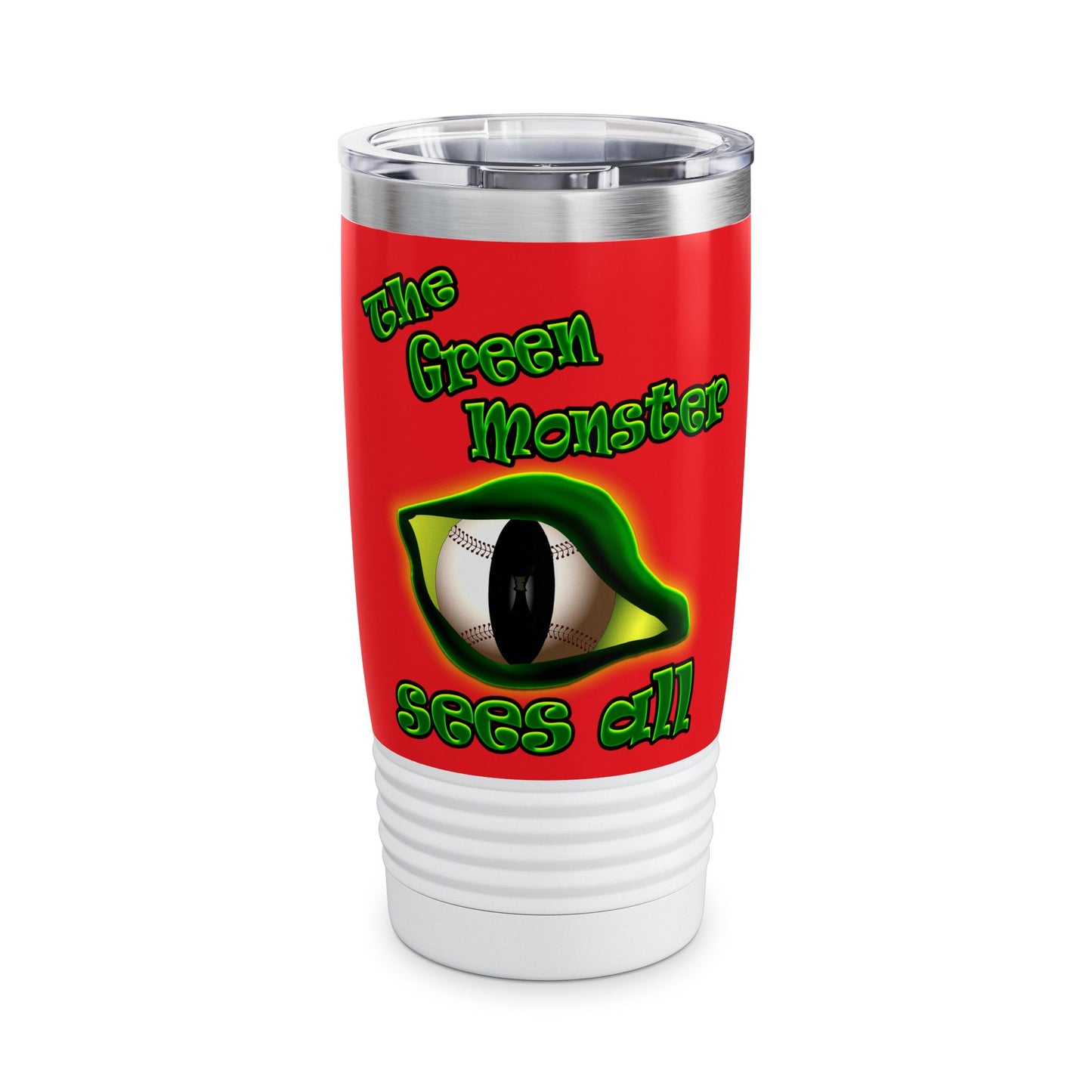 green monster - Ringneck Tumbler, 20oz (red)