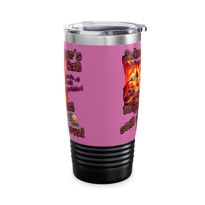 schrodinger's cat - Ringneck Tumbler, 20oz (light pink)