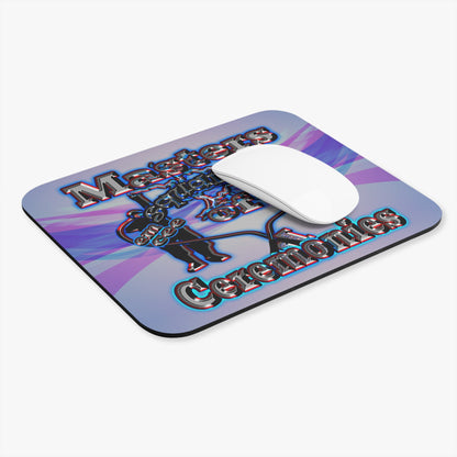 em cee squared - Mouse Pad (Rectangle) (light blue-pink wave)