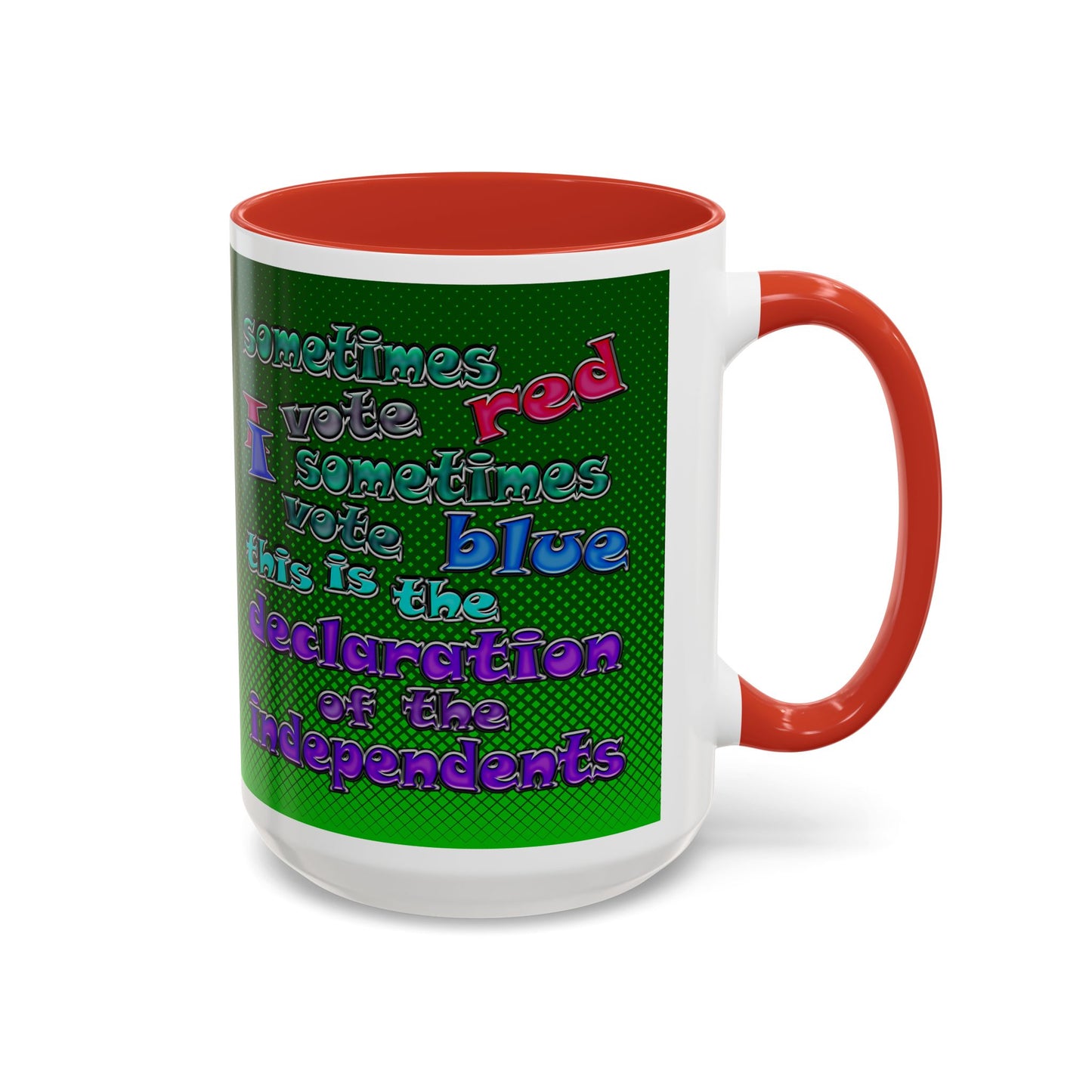 declaration of the independents - Accent Mug (logo green)