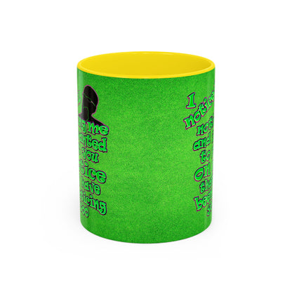 noticed you noticing - Accent Mug (green turf)